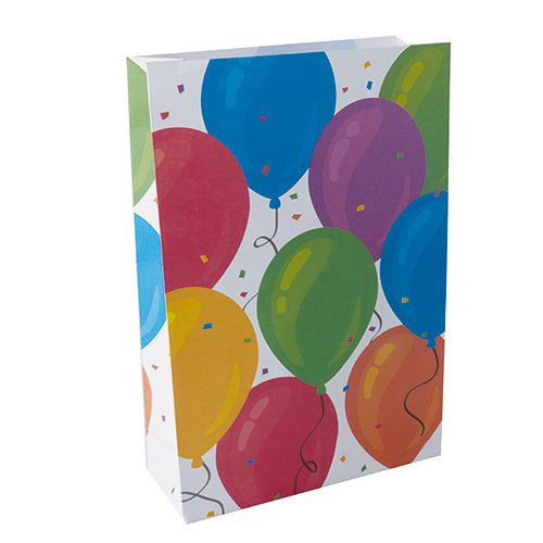 Papstar 10x 10 Partytüten, Papier 28 cm x 19 cm x 7 cm "Ballon"