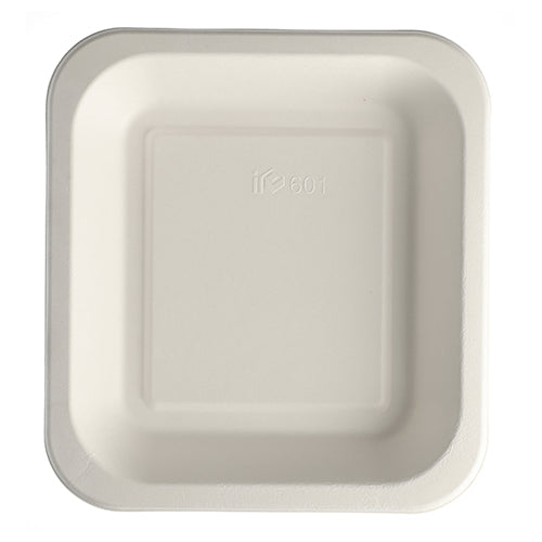 Papstar 4x 50 Siegelschalen, Zuckerrohr 1400 ml 4,2 cm x 24,5 cm x 26,5 cm weiss