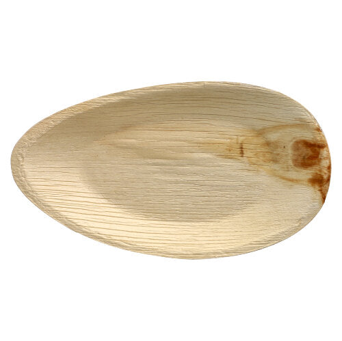 Papstar 4x 25 Teller, Palmblatt "pure" oval 32 cm x 18 cm x 3 cm