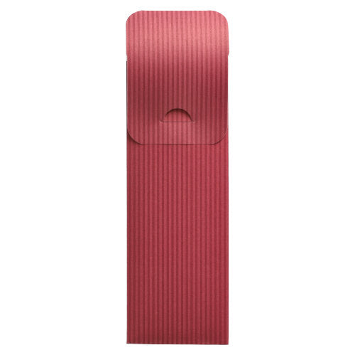 Papstar 1x 500 Bestecktaschen 23,5 cm x 7,3 cm bordeaux "Lines" inkl. weißer Serviette 40 x 40 cm 2-lag.