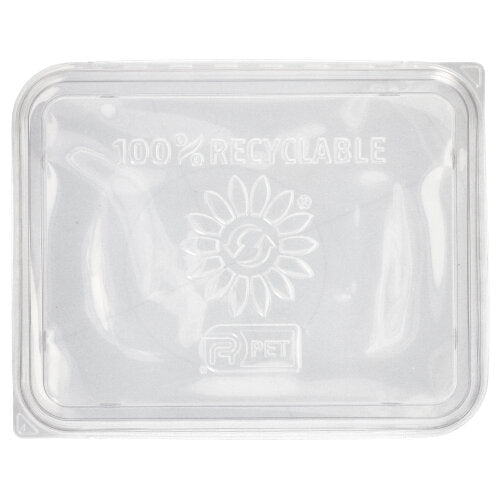 Papstar 300x Deckel (für Mikrowellenschalen), PET, Transparent, 23,4x18,7x2cm
