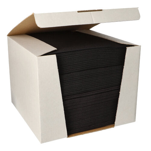 Papstar 100 Servietten "ROYAL Collection" 1/4-Falz 40 cm x 40 cm tiefschwarz