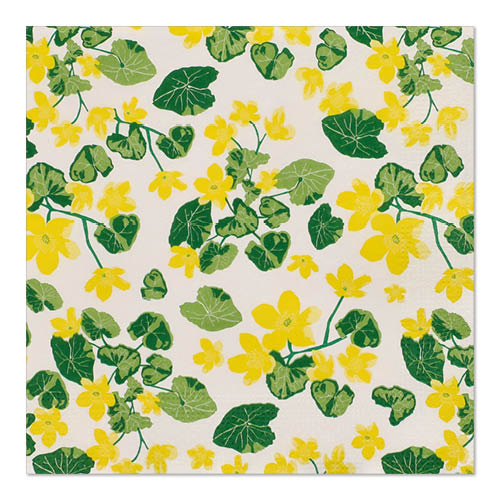 Papstar 10x 20 Servietten, 3-lagig 1/4-Falz 33 cm x 33 cm "Murgröna"