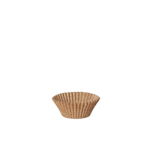 Papstar 24x 100 Backförmchen rund Ø 3 cm · 2,2 cm natur aus Frischfaser und Kakaoschalen
