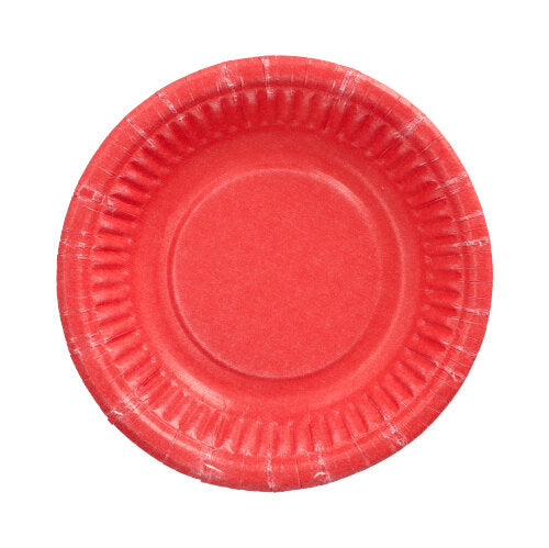 Papstar 90 Schalen, Material: Pappe, Farbe: Rot, Form: Rund, Durchmesser 19cm; Höhe: 3 cm