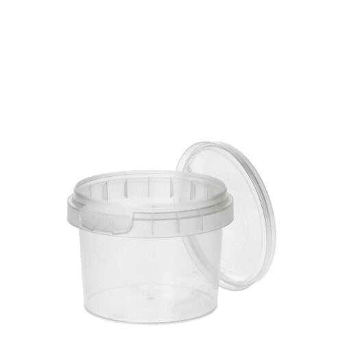 Papstar 20x 48 Feinkostbecher, PP rund 120 ml Ø 6,9 cm · 5,1 cm transparent mit Originalitätsverschluss