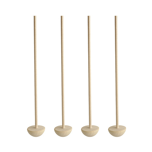 Papstar 10x 50 Cocktail-Stampfer, Holz "pure" 17 cm natur "Moon"