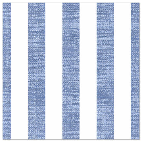 Papstar 5x 50 Servietten "ROYAL Collection" 1/4-Falz 40 cm x 40 cm blau "Lines"