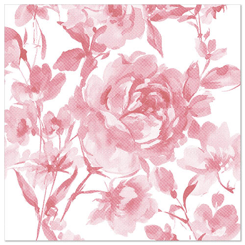 Papstar 250 Servietten "ROYAL Collection" 1/4-Falz 40 cm x 40 cm bordeaux "Rose"