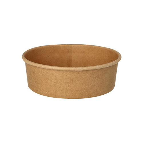 Papstar 6x 50 Salatschalen, Pappe rund 500 ml Ø 15 cm · 4,6 cm braun