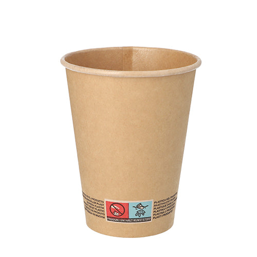 Papstar 20x 50 Trinkbecher, Pappe 0,3 l Ø 9 cm · 11 cm braun