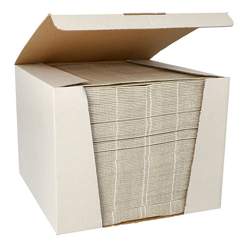 Papstar 100 Servietten "ROYAL Collection" 1/4-Falz 40 cm x 40 cm sand "Kitchen Craft"