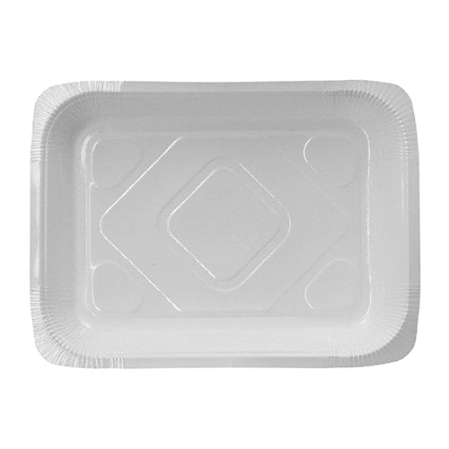 Papstar 1x 180 Siegelschalen, Pappe eckig 1200 ml 4,2 cm x 18,9 cm x 24,8 cm weiss