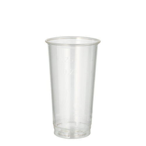 Papstar 30x 60 Bierbecher, PLA "pure" 0,2 l Ø 7,05 cm · 12,4 cm glasklar / 0,25 l