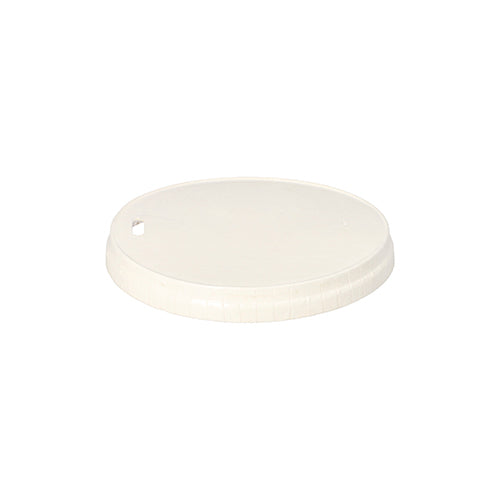 Papstar 10x 50 Deckel für Trinkbecher, Pappe Ø 9 cm weiss