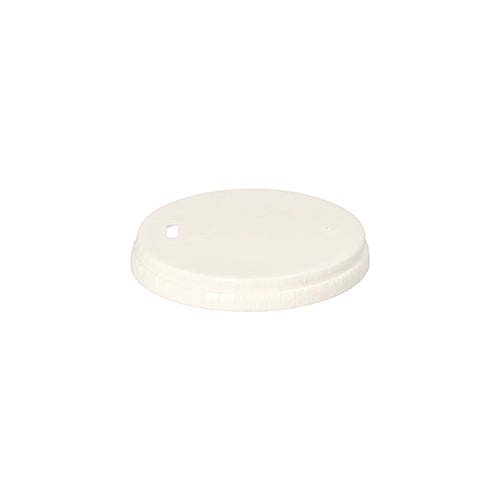 Papstar 10x 50 Deckel für Trinkbecher, Pappe Ø 8 cm weiss