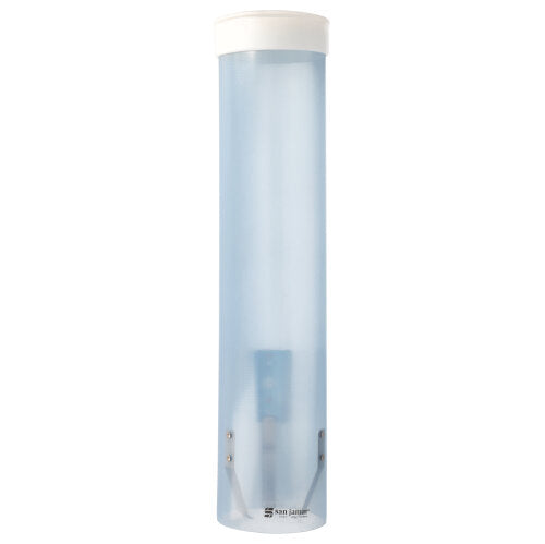 Papstar Becherspender (Für ca. 200 Spitzbecher), Polystyrol, Transparent, Durchmesser: 8,5cm, Höhe: 42cm