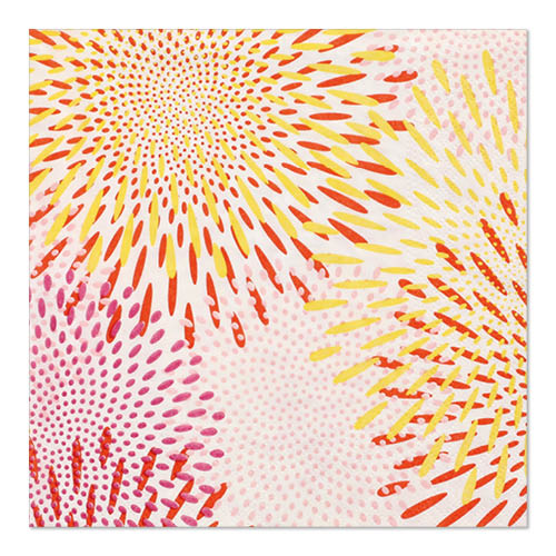 Papstar 10x 20 Servietten, 3-lagig 1/4-Falz 33 cm x 33 cm "Bubbly Fireworks"