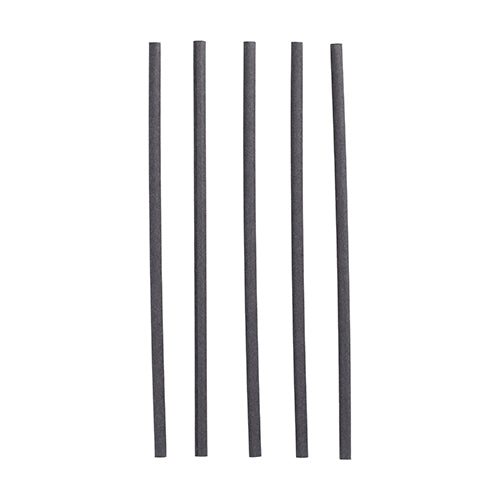 Papstar 10x 100 Trinkhalme, Papier Ø 6 mm · 20 cm schwarz