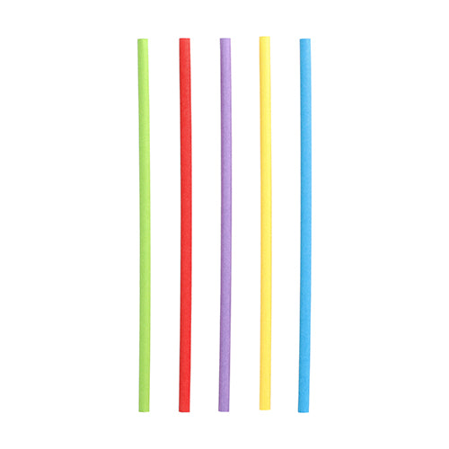 Papstar 1.000 Trinkhalme farbig sortiert, Material: Papier, Abmessungen: Ø 6mm · 20cm