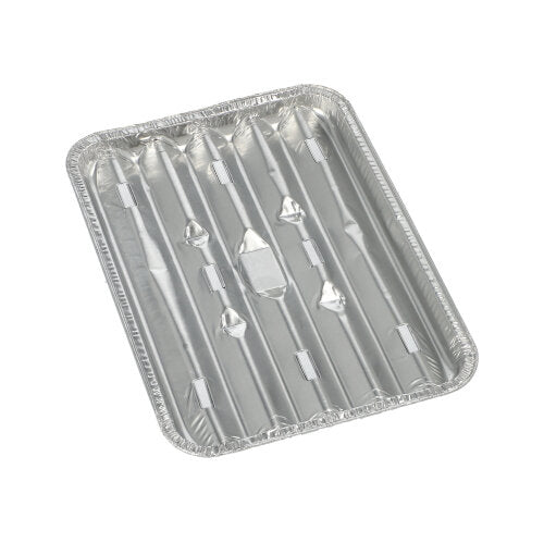 Papstar 12x 10 Grillschalen, Aluminium, Eckig, 22,7x16,3x1,4cm