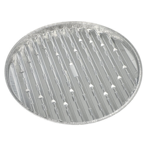 Papstar 19x 5 Grillschalen, Aluminium, Rund, Durchmesser: 34cm, Höhe: 2cm