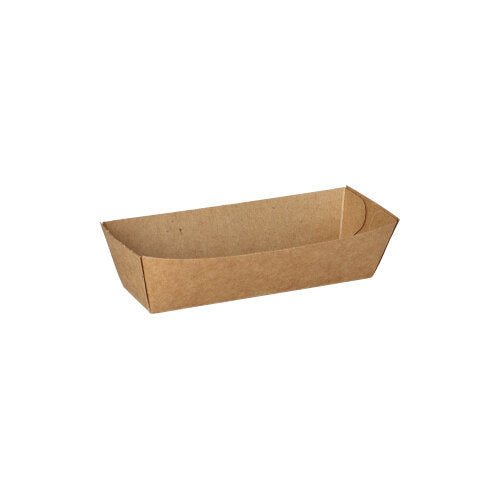 Papstar 12x 50 Snacktrays, Pappe "pure" 3 cm x 3,3 cm x 10,5 cm braun