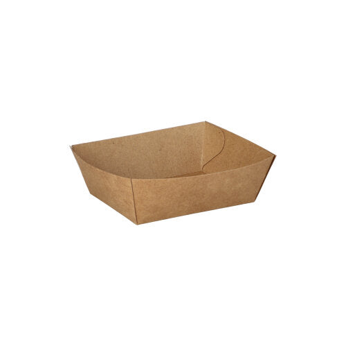 Papstar 10x 50 Snacktrays, Pappe "pure" 3,5 cm x 7 cm x 9 cm braun