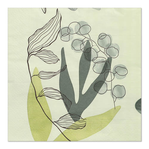Papstar 10x 20 Servietten, 3-lagig 1/4-Falz 33 cm x 33 cm "Nature"