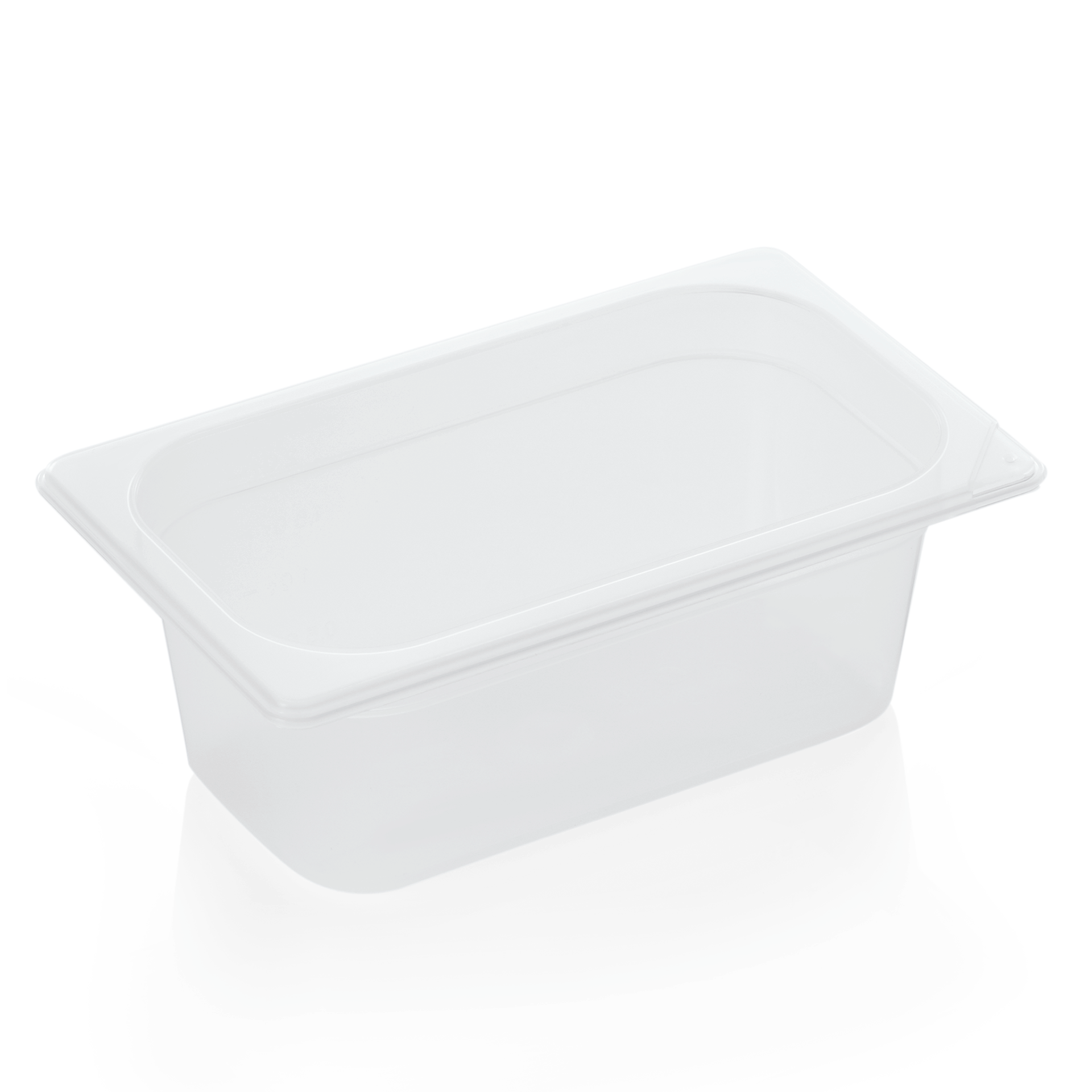 WAS Germany GN Behälter (GN1/4), Polypropylen, Weiß, Serie: GN 89, inkl. Skalierung, Inhalt: 2,5L (8914100)