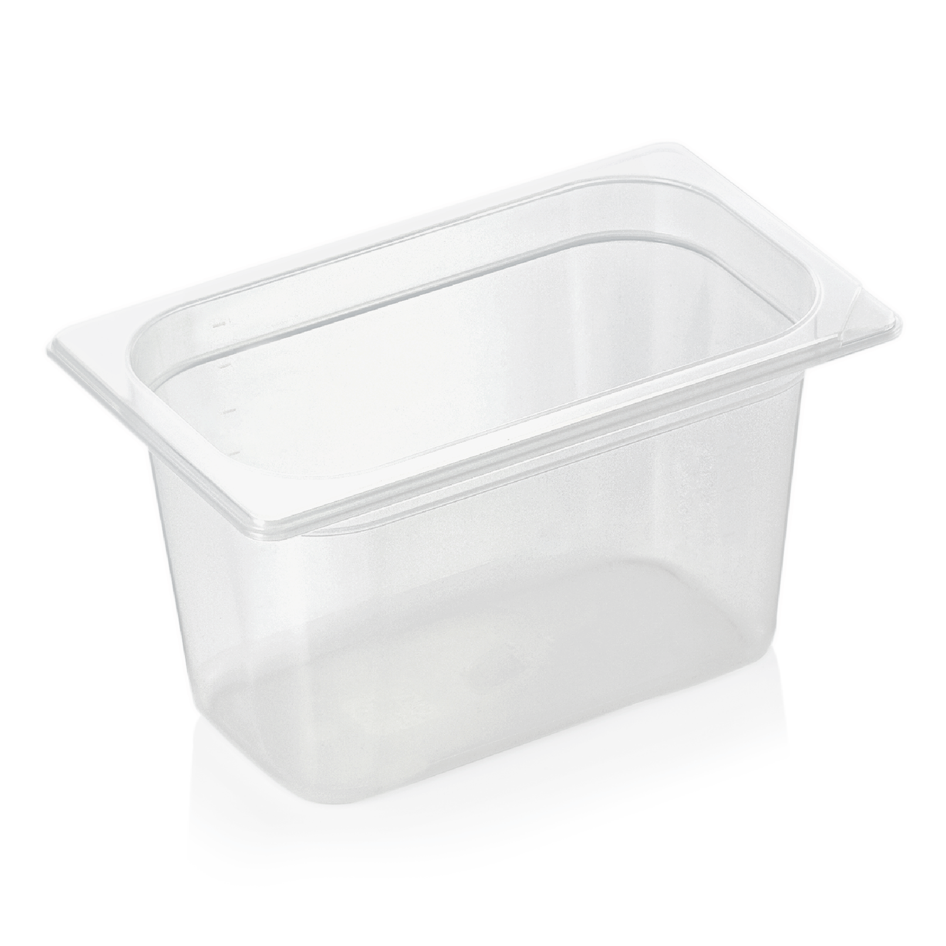 WAS Germany GN Behälter (GN1/4), Polypropylen, Weiß, Serie: GN 89, inkl. Skalierung, Inhalt: 3,5L (8914150)