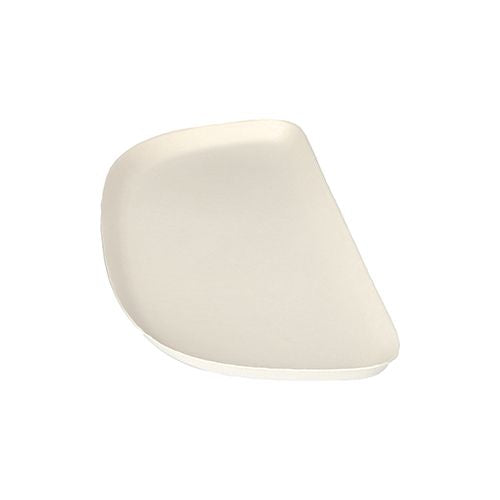 Papstar 10x 4 Teller 1/2, Zuckerrohr "pure" 1,3 cm x 30 cm x 13,5 cm weiss "Belle Vie, Ligne Carrée"
