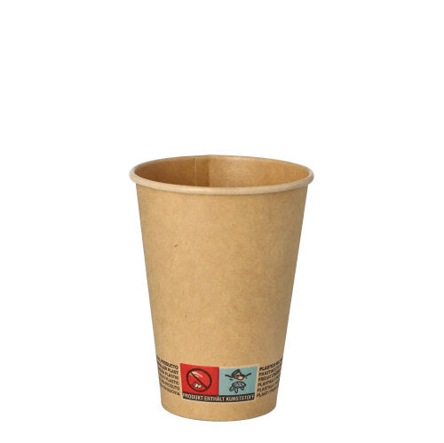 Papstar 20x 50 Trinkbecher, Pappe 0,18 l Ø 7 cm · 9,2 cm braun