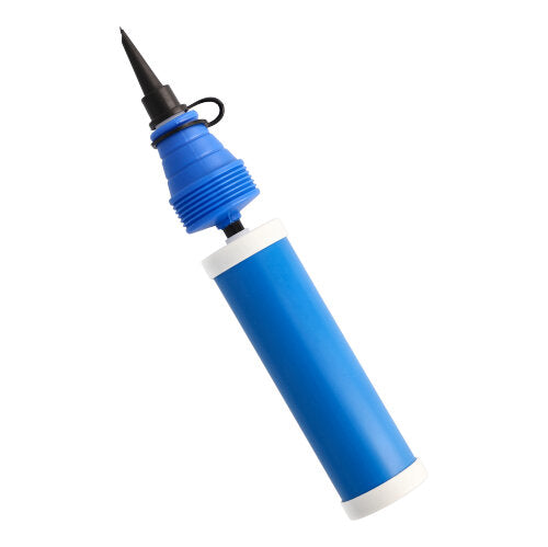 Papstar 9x Spezial-Luftballonpumpe 27,5 cm blau