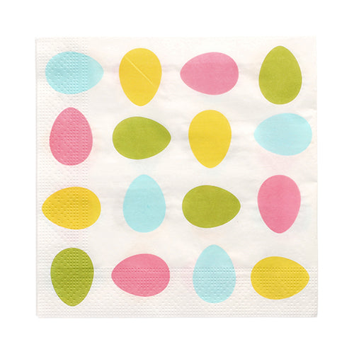 Papstar 300 Servietten, 3-lagig 1/4-Falz 33 cm x 33 cm "Ägg"