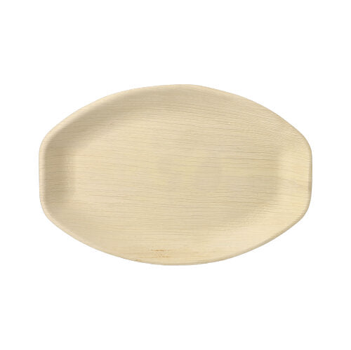 Papstar 10x 6 Tabletts, Palmblatt "pure" oval 3 cm x 29 cm x 21 cm natur