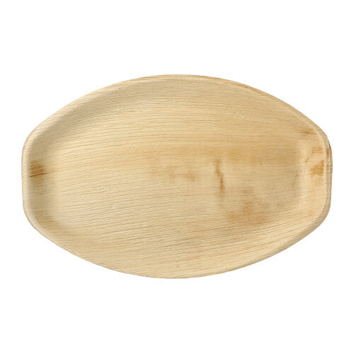 Papstar 10x 6 Tabletts, Palmblatt "pure" oval 3 cm x 37 cm x 25 cm natur