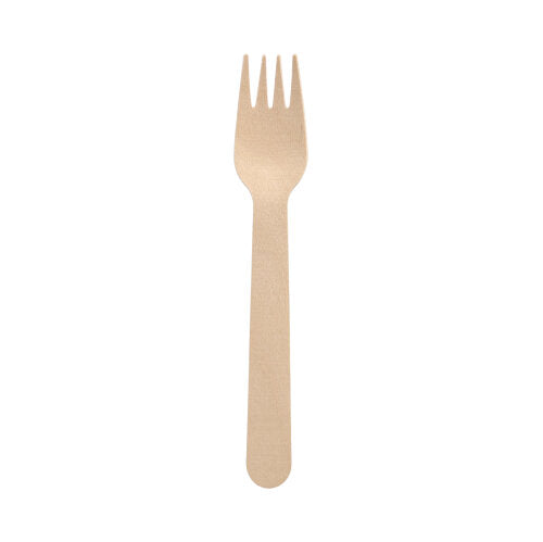 Papstar 180 Gabeln, Material: Holz, Serie: Pure, Länge 16cm