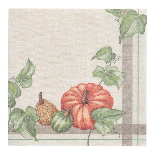 Papstar 250 Servietten "ROYAL Collection" 1/4-Falz 40 cm x 40 cm "Pumpkin"