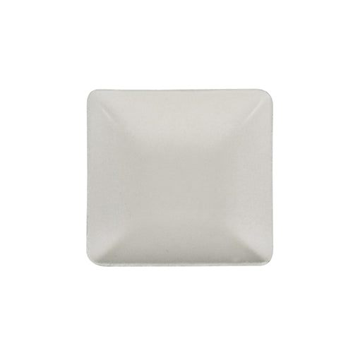 Papstar 180 Fingerfood - Teller, Serie: Pure, Material: Zuckerrohr, Form: Eckig, Farbe: Weiß, Maße: 6,5 x 6,5cm