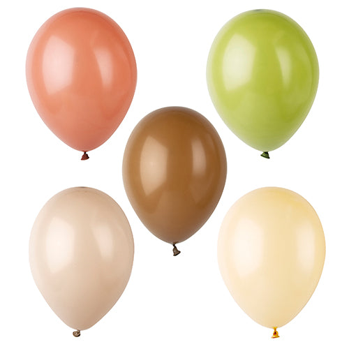 Papstar 12x 10 Luftballons Ø 25 cm farbig sortiert "Natural"