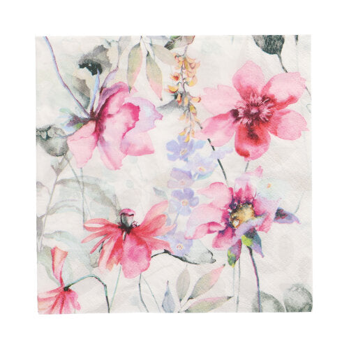 Papstar 10x 20 Servietten, 3-lagig 1/4-Falz 33 cm x 33 cm "Summer Scent"