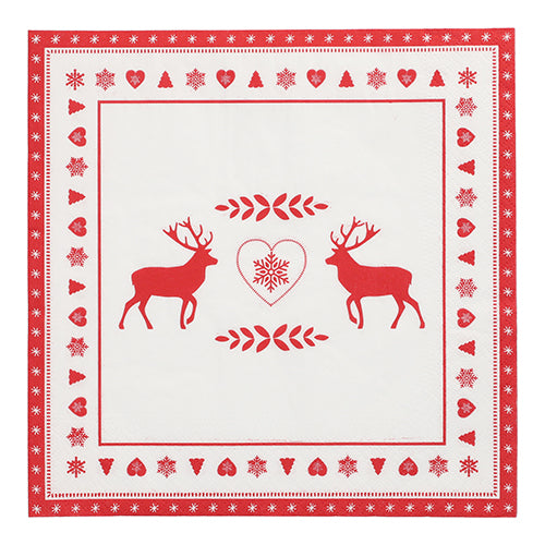 Papstar 300 Servietten, 3-lagig 1/4-Falz 40 cm x 40 cm "Rennes"