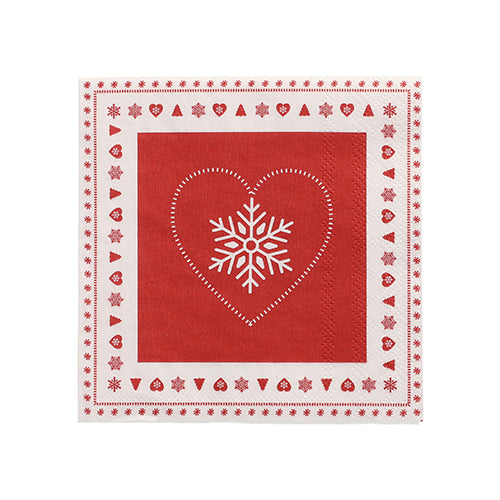 Papstar 280 Servietten, 3-lagig 1/4-Falz 25 cm x 25 cm "Rennes"