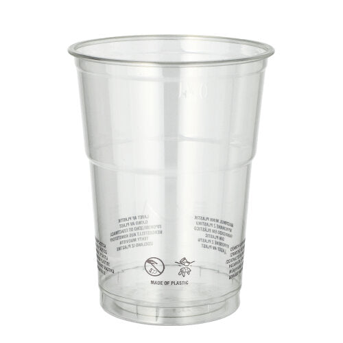 Papstar 16x 50 Trinkbecher R-PET 0,4 l Ø 9,5 cm · 12,3 cm glasklar