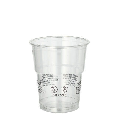 Papstar 25x 50 Trinkbecher R-PET 0,2 l Ø 7,8 cm · 8,9 cm glasklar