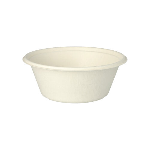 Papstar 4x 25 Schalen, Zuckerrohr "pure" 750 ml Ø 17 cm · 6,5 cm weiss