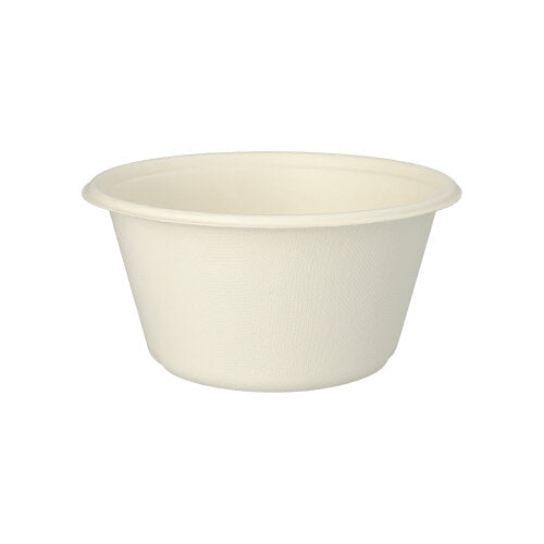 Papstar 4x 25 Schalen, Zuckerrohr "pure" 1000 ml Ø 17 cm · 8,4 cm weiss