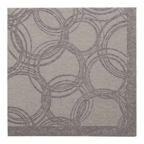 Papstar 250 Servietten "ROYAL Collection" 1/4-Falz 40 cm x 40 cm grau "Bubbles"