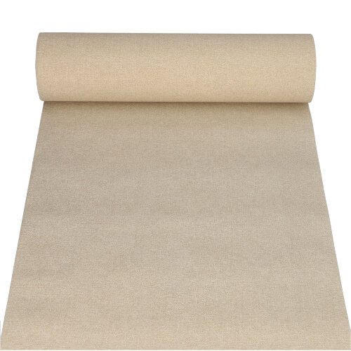 Papstar 4x Tischläufer, stoffähnlich, PV-Tissue Mix "ROYAL Collection" 24 m x 40 cm sand "Textile "